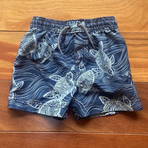 Tea Collection Sea Turtle Swim Trunks 12-18m - Picture 1 of 8